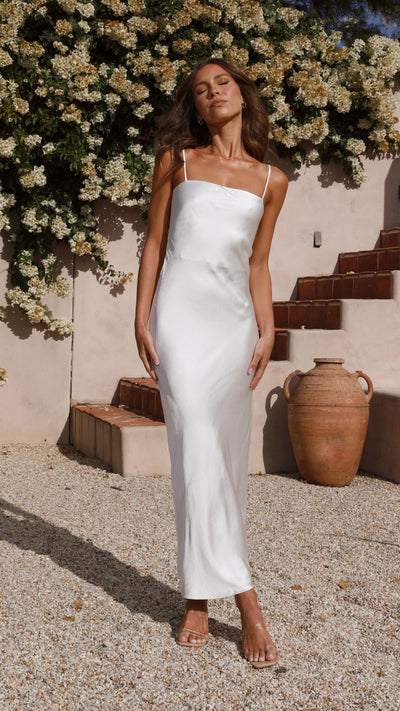 Load image into Gallery viewer, Keira Maxi Dress - Pearl - Billy J
