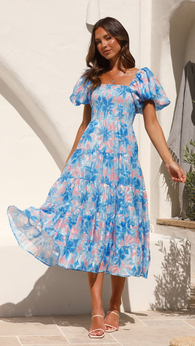 Load image into Gallery viewer, Silica Maxi Dress - Blue

