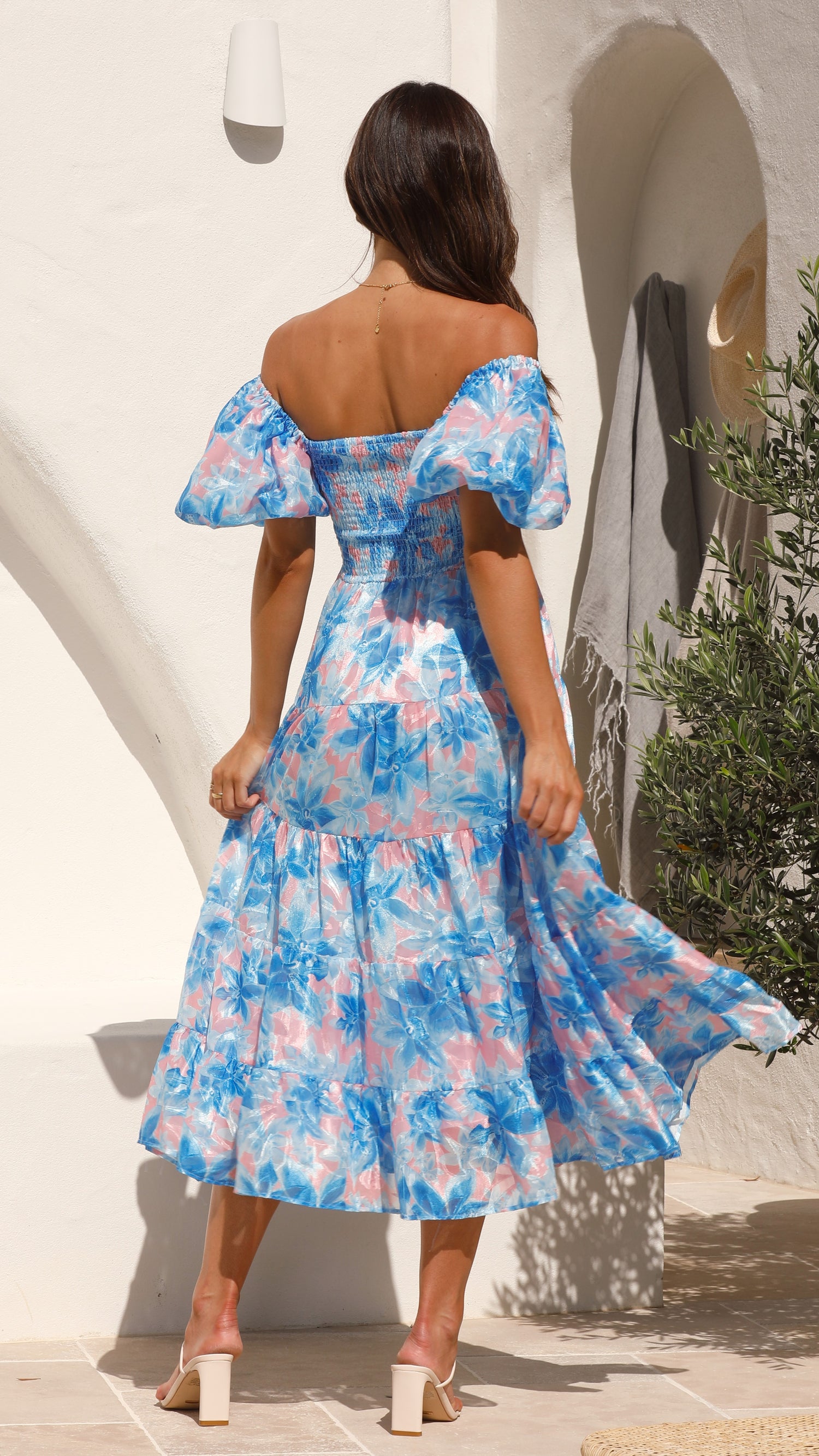 Silica Maxi Dress - Blue - Billy J