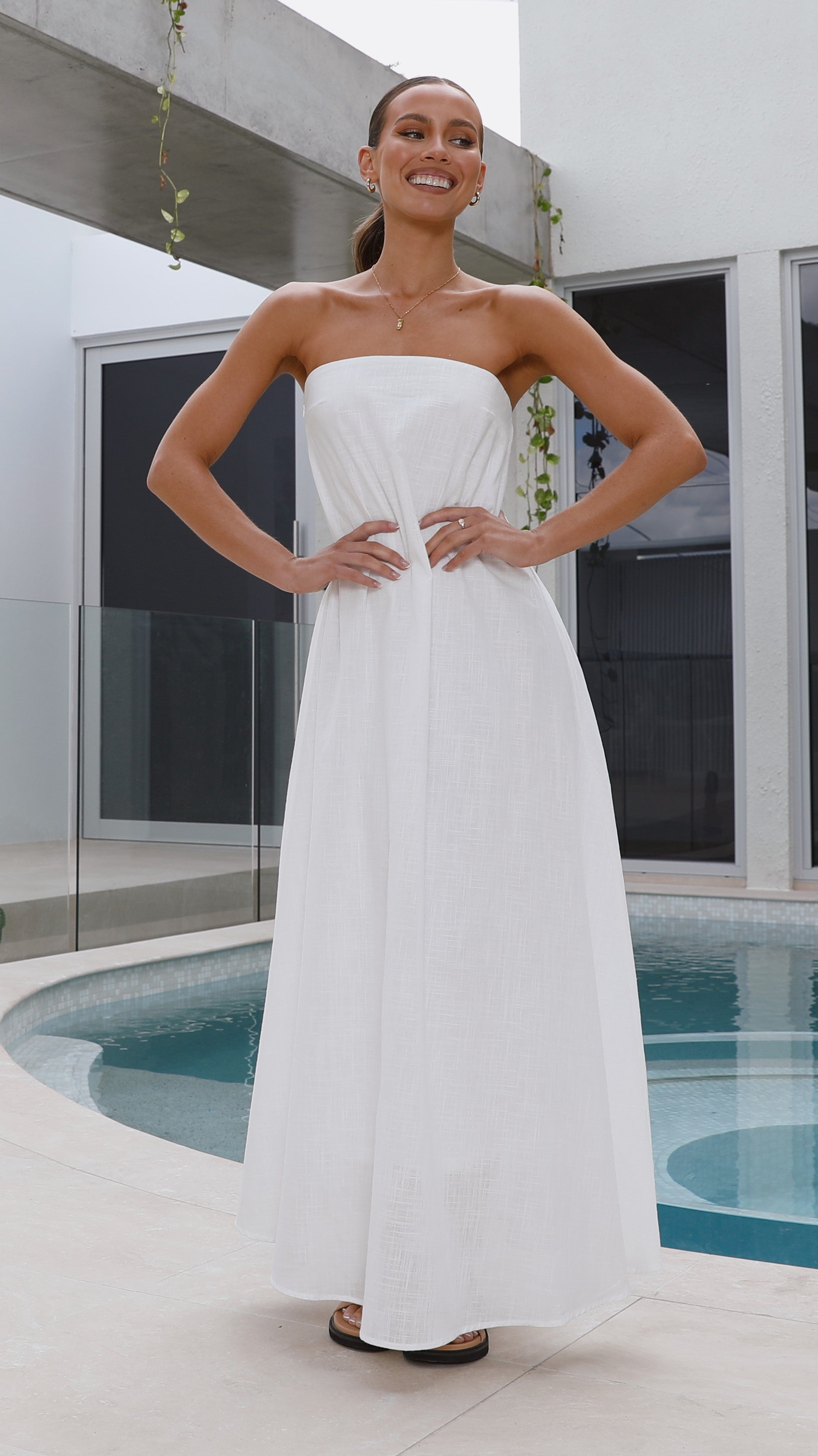 Connie Maxi Dress - White