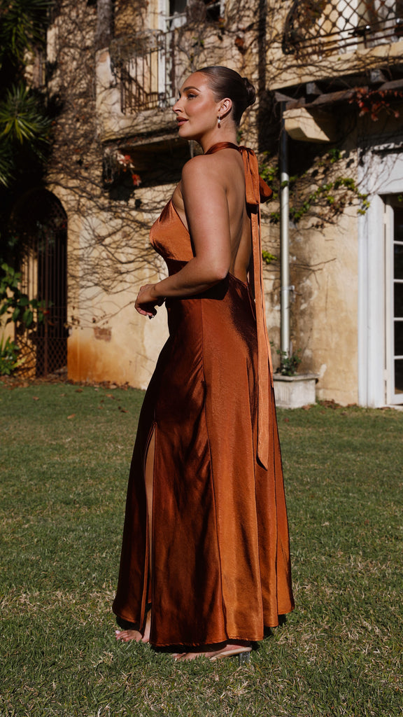 Amalia Maxi Dress - Rust
