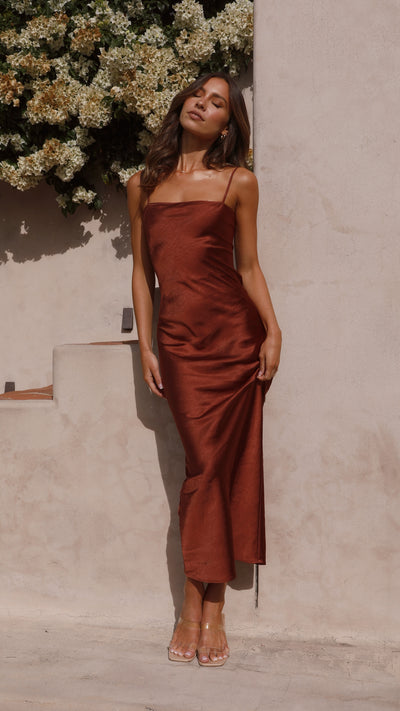 Load image into Gallery viewer, Keira Maxi Dress - Rust - Billy J
