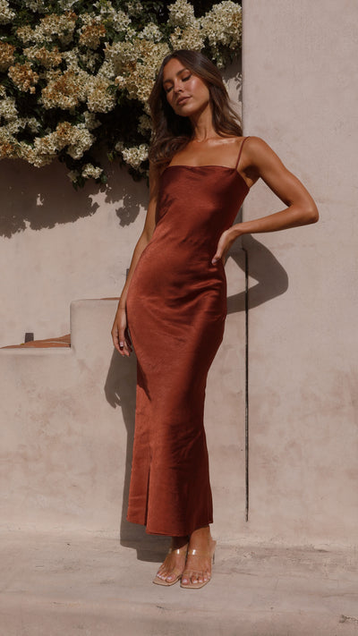 Load image into Gallery viewer, Keira Maxi Dress - Rust
