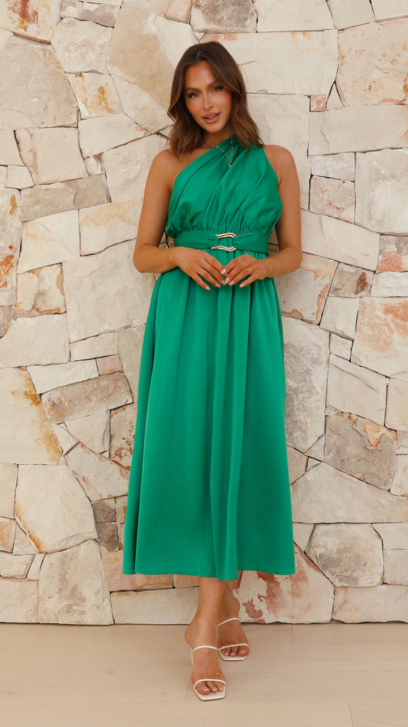 Hadas Maxi Dress - Green - Billy J