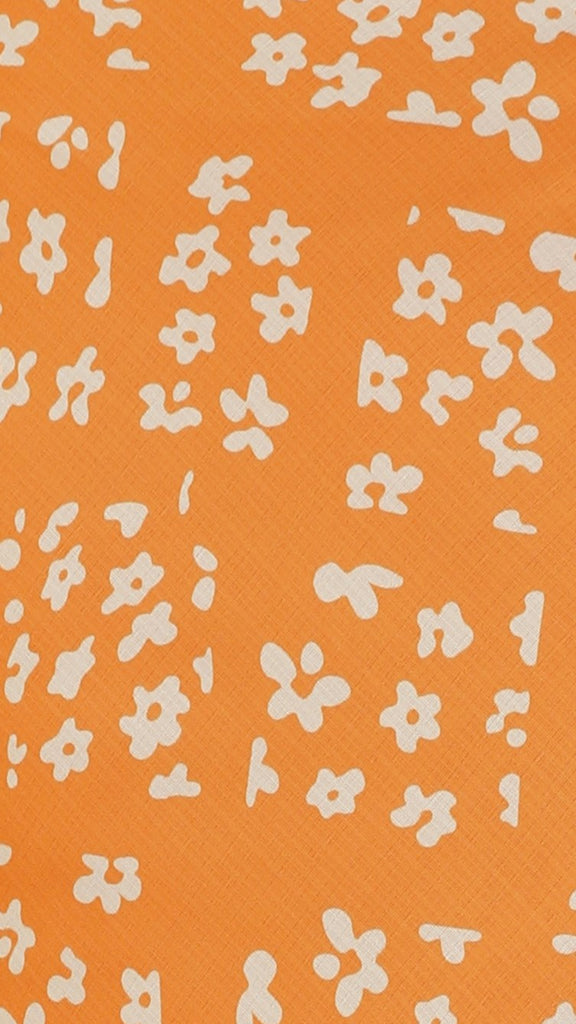 Marieen Top and Maxi Skirt Set - Orange Floral