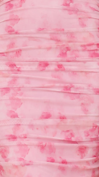 Load image into Gallery viewer, Faizah Midi Dress - Pink Print - Billy J
