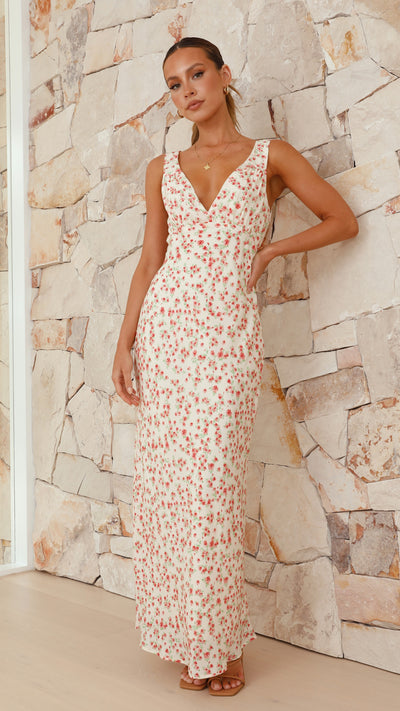 Load image into Gallery viewer, Andy Maxi Dress - Pink Floral - Billy J
