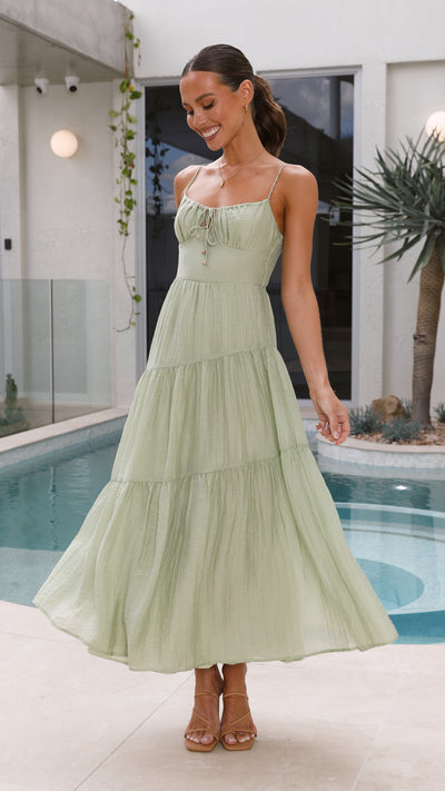 Load image into Gallery viewer, Cove Maxi Dress - Sage - Billy J
