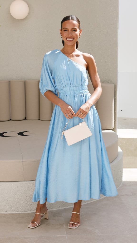 Erica Midi Dress - Blue