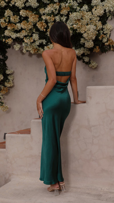 Load image into Gallery viewer, Gisele Maxi Dress - Emerald - Billy J
