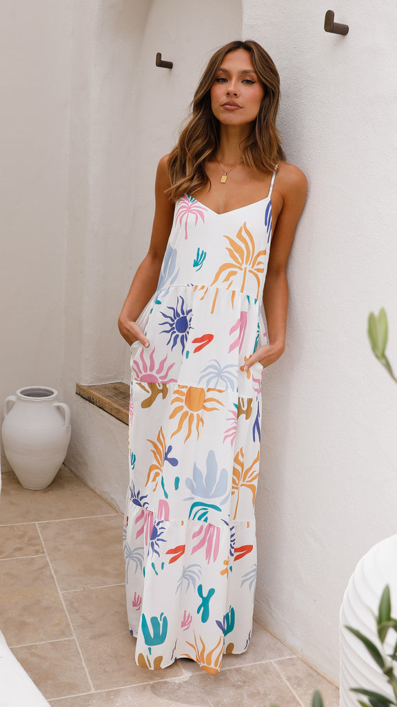 Kyla Maxi Dress - Sundazed Print