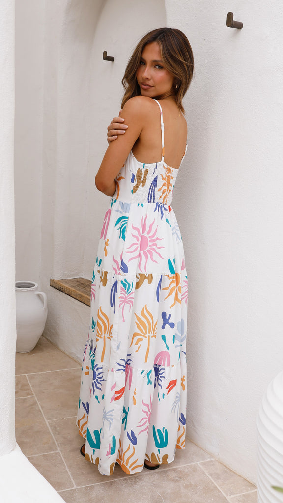Kyla Maxi Dress - Sundazed Print