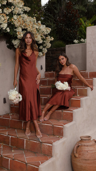 Load image into Gallery viewer, Sian Maxi Dress - Rust
