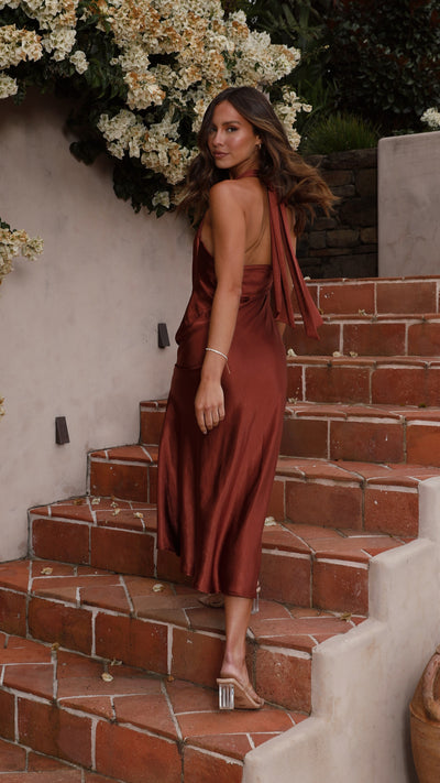 Load image into Gallery viewer, Sian Maxi Dress - Rust

