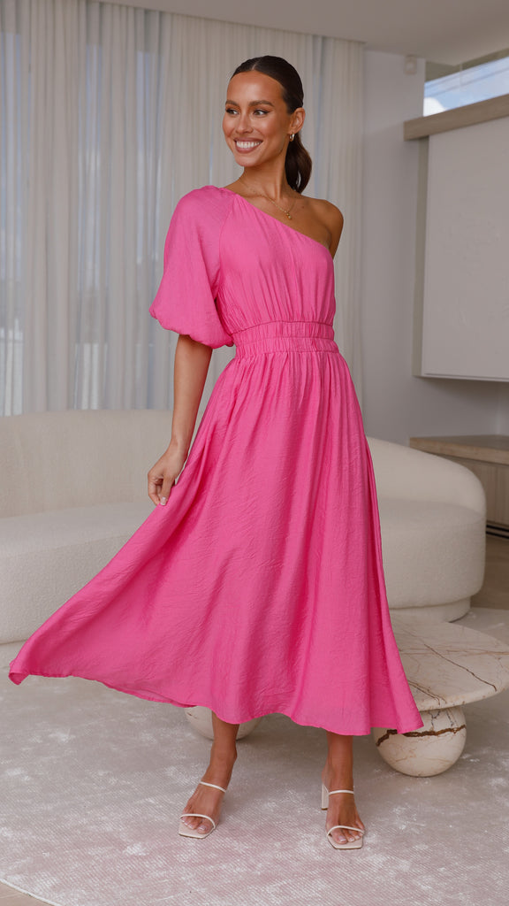 Erica Midi Dress - Pink