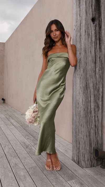 Load image into Gallery viewer, Gisele Maxi Dress - Olive
