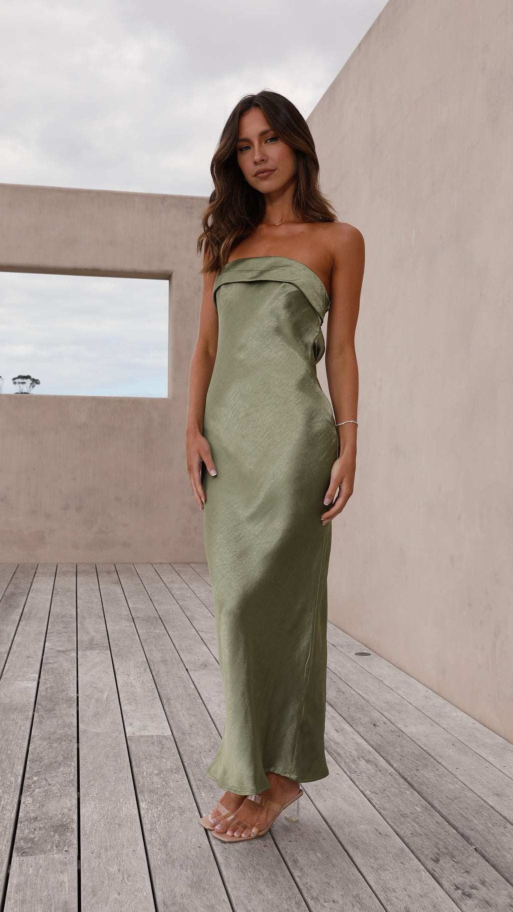 Gisele Maxi Dress - Olive - Billy J