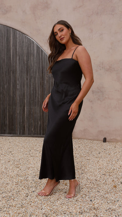 Load image into Gallery viewer, Keira Maxi Dress - Black - Billy J
