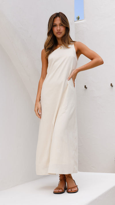 Load image into Gallery viewer, Stormi Maxi Dress - Beige
