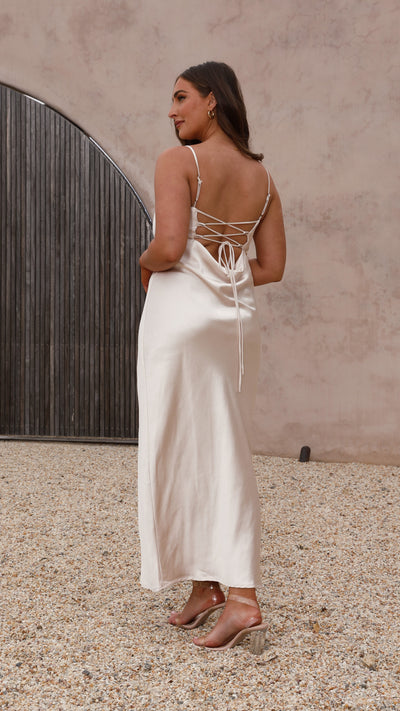 Load image into Gallery viewer, Keira Maxi Dress - Champagne - Billy J
