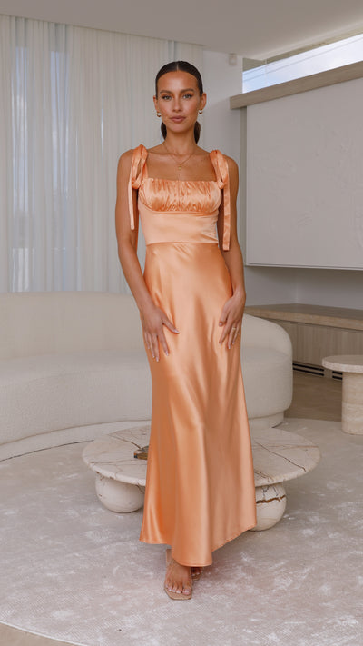 Load image into Gallery viewer, Alba Maxi Dress - Melon - Billy J
