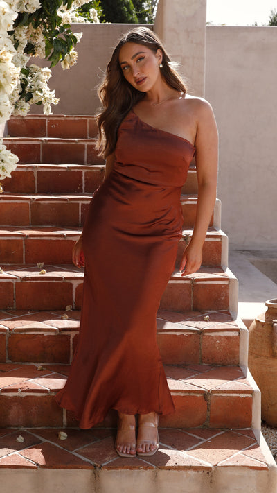 Load image into Gallery viewer, Margot Maxi Dress - Rust - Billy J

