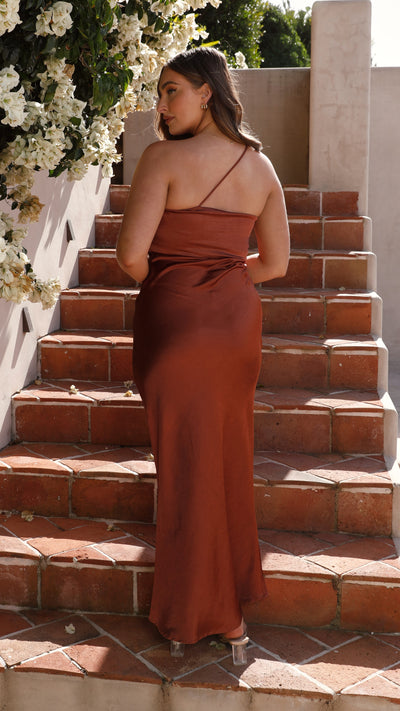 Load image into Gallery viewer, Margot Maxi Dress - Rust - Billy J
