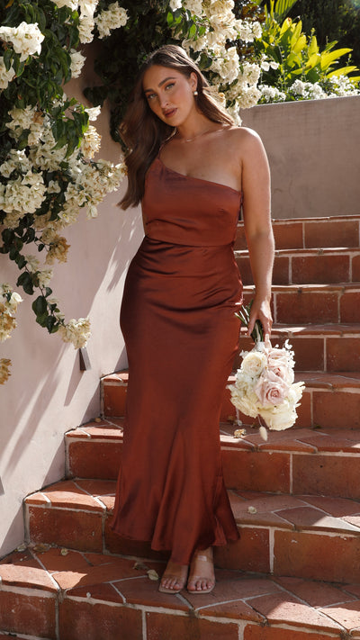 Load image into Gallery viewer, Margot Maxi Dress - Rust
