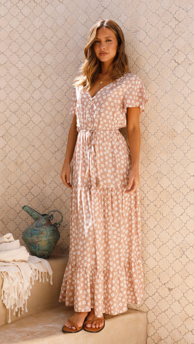 Load image into Gallery viewer, Terima Maxi Dress - Beige
