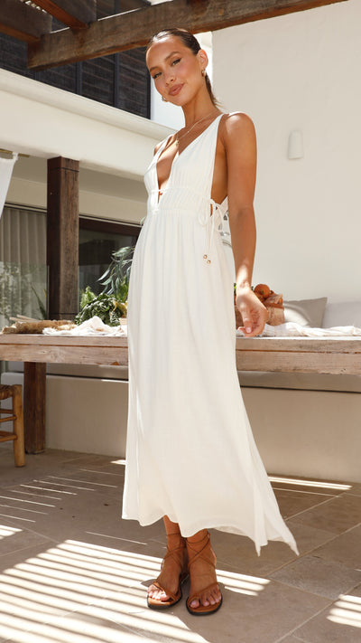 Load image into Gallery viewer, Solita Maxi Dress - White
