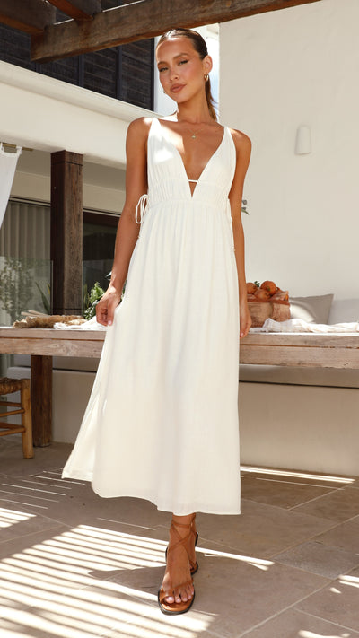 Load image into Gallery viewer, Solita Maxi Dress - White
