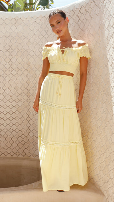 Load image into Gallery viewer, Vanida Maxi Skirt - Yellow
