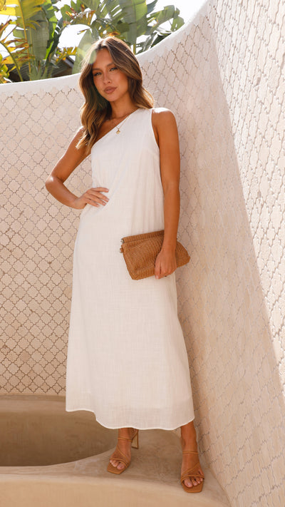 Load image into Gallery viewer, Stormi Maxi Dress - White - Billy J
