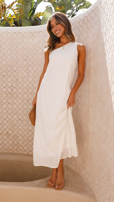Load image into Gallery viewer, Stormi Maxi Dress - White - Billy J
