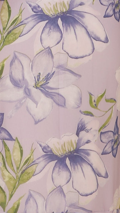Load image into Gallery viewer, Evelyn Midi Dress - Lilac Floral
