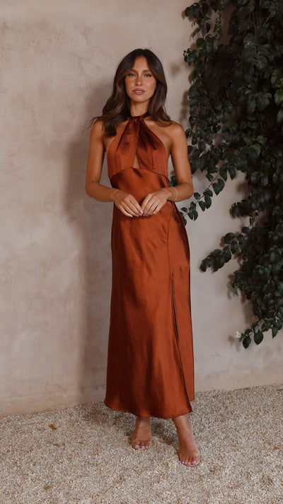 Load image into Gallery viewer, Amalia Maxi Dress - Rust
