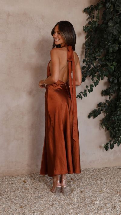 Load image into Gallery viewer, Amalia Maxi Dress - Rust
