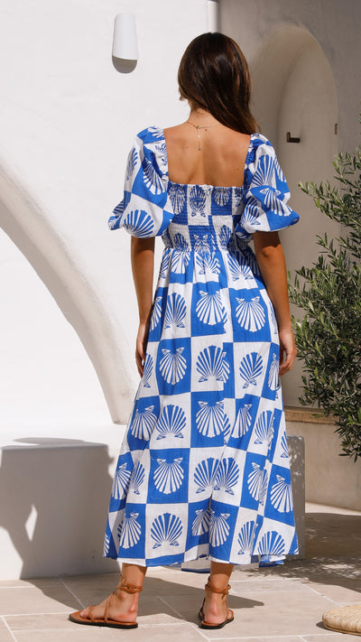 Load image into Gallery viewer, Marella Maxi Dress - Blue Shell
