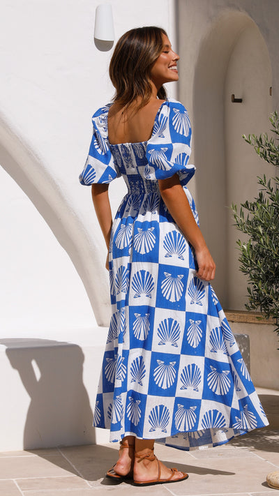 Load image into Gallery viewer, Marella Maxi Dress - Blue Shell

