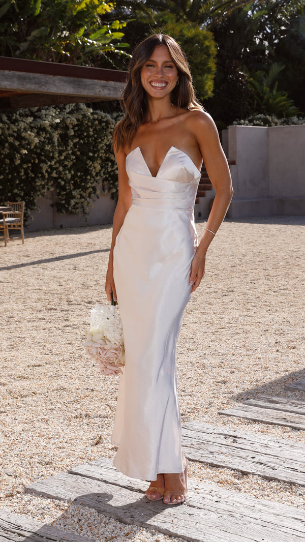 Valerie Maxi Dress - Champagne - Billy J