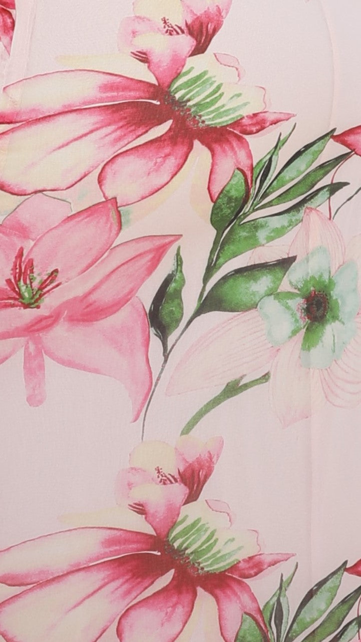 Evelyn Midi Dress - Pink Floral