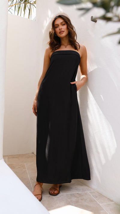 Load image into Gallery viewer, Saphira Maxi Dress - Black
