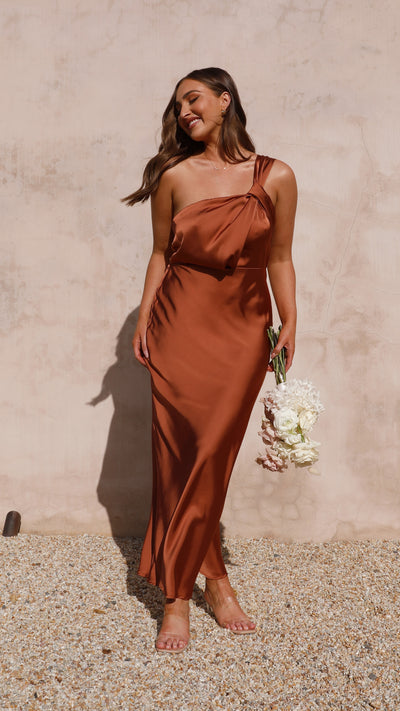 Load image into Gallery viewer, Greta Maxi Dress - Copper
