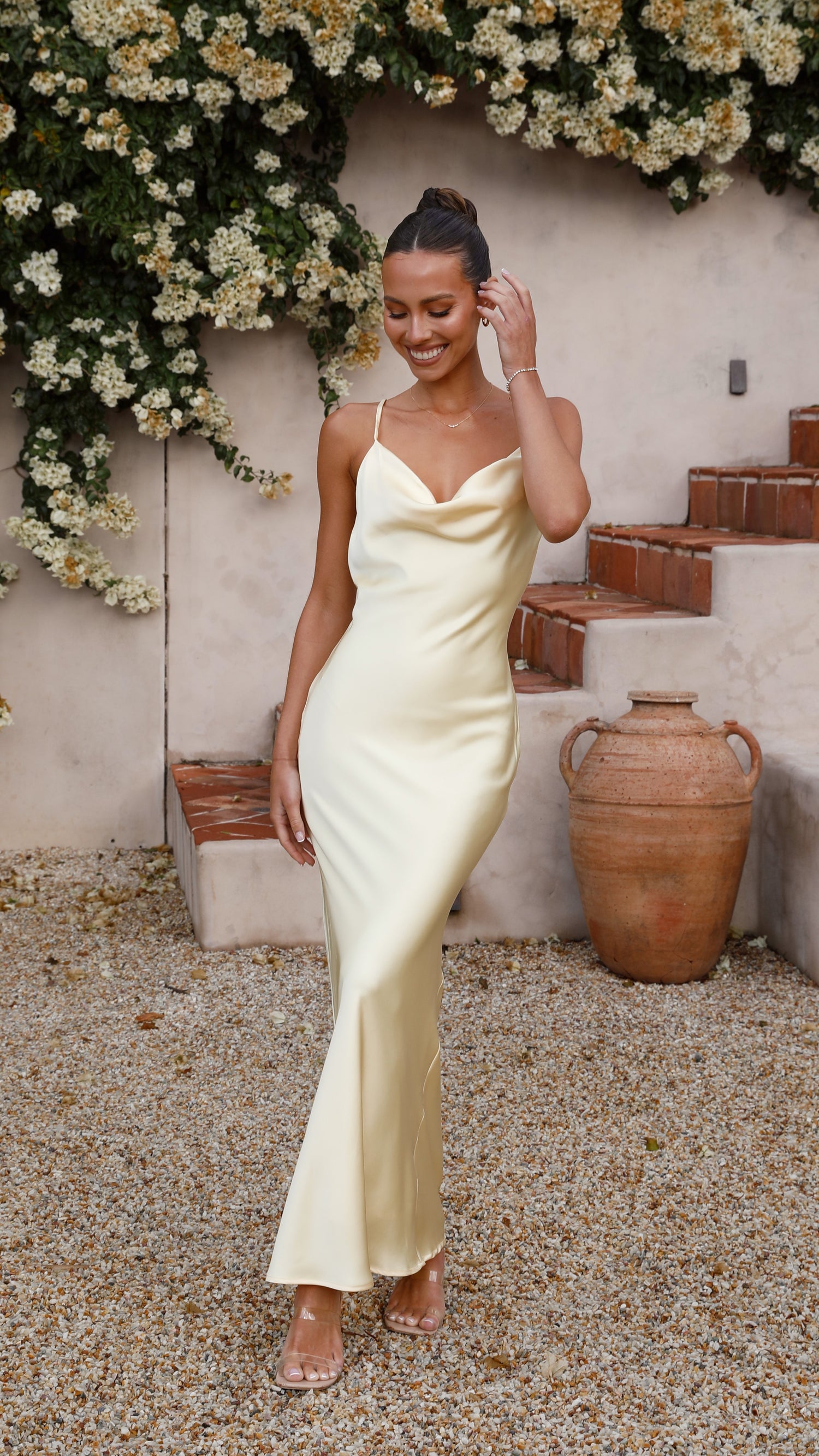 Willow Maxi Dress - Lemon - Billy J