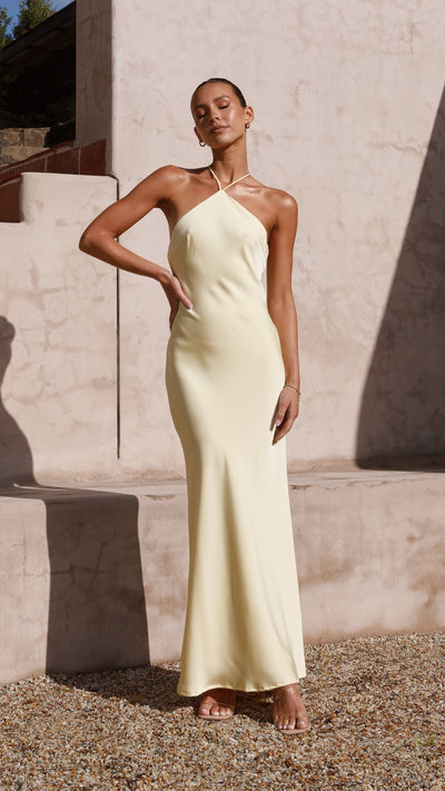 Load image into Gallery viewer, Chiara Maxi Dress - Yellow - Billy J
