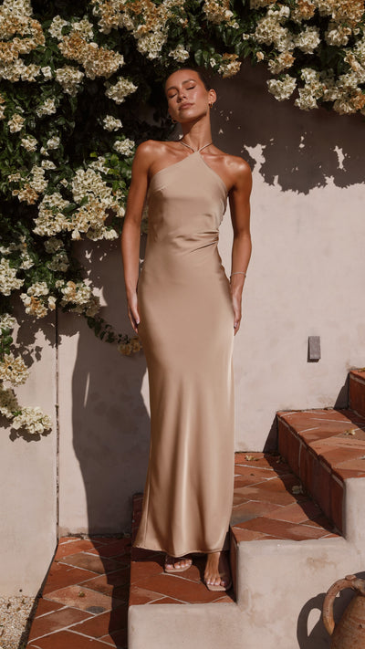 Load image into Gallery viewer, Chiara Maxi Dress - Latte - Billy J
