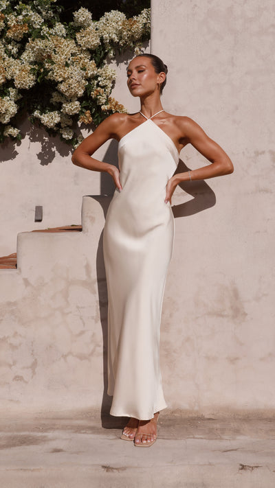 Load image into Gallery viewer, Chiara Maxi Dress - Champagne - Billy J
