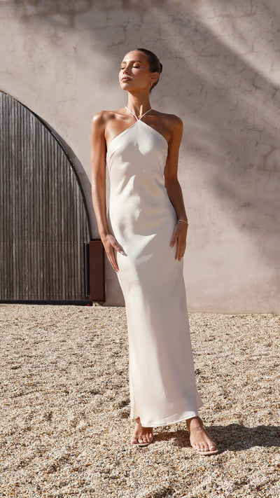 Load image into Gallery viewer, Chiara Maxi Dress - Champagne
