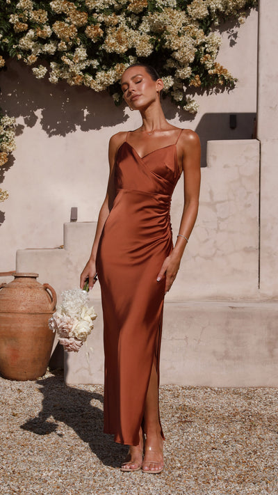 Load image into Gallery viewer, Ariana Maxi Dress - Copper
