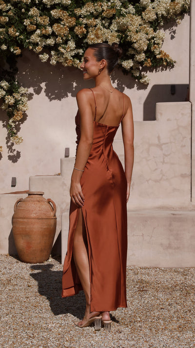 Load image into Gallery viewer, Ariana Maxi Dress - Copper
